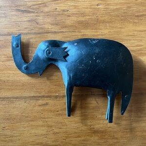 Hand Made Vintage Iron Elephant sculpture